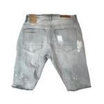 Men EVOLUTION Rip & Slash Denim Shorts