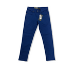 Men ROYAL BLUE Twill Color Skinny Pants Royal Blue