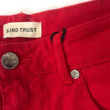 Men BLIND TRUST Washed Denim Shorts