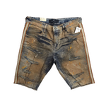 Men JORDAN CRAIG Odyssey Striped Denim Shorts Sandstone