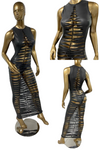 Women KIMCINE Laser Cut Slvless Maxi Dress & Panty 2P Set