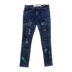 Men R3BEL Fashion Washed Denim Jeans