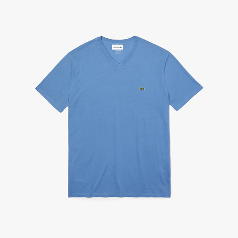 Men LACOSTE V-neck Pima Cotton Jersey T-shirt