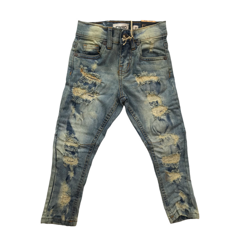 Little Kids FWRD DENIM & CO. Sliced & Diced Denim Jeans