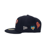 NEW ERA Atlanta Braves Chain Stitches Heart 5950 fitted