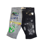 Men's FWRD DENIM & Co. Split Superstar Graffiti Short