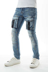 Men KINDRED Front Cargo Rip Jeans